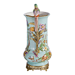 Ваза с птичкой из фарфора с бронзовыми элементами Garden of Eden варинант исполнения - 3 | Loft Concept в Ижевске