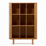 Буфет из ясеневого шпона с открытыми полками и 2-мя раздвижными дверями Toinette варинант исполнения - 3 | Loft Concept в Ижевске