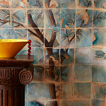 Обои ручная роспись Braganza Standard colourway on dyed paper варинант исполнения - 1 | Loft Concept в Ижевске