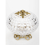 Конфетница из прозрачного рельефного стекла Eden Garden варинант исполнения - 2 | Loft Concept в Ижевске