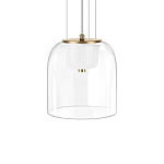 Подвесной светильник с цилиндрическим прозрачным стеклянным плафоном Grada Light варинант исполнения - 4 | Loft Concept в Ижевске