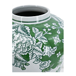 Ваза с зелеными цветочными и птичьими мотивами Vase Inspired by Nature варинант исполнения - 3 | Loft Concept в Ижевске