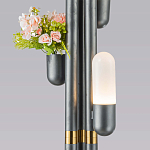 Торшер светодиодный с серым металлическим каркасом Generosity варинант исполнения - 3 | Loft Concept в Ижевске