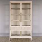 Витрина Primo со стеклянными фасадами и 2 ящиками Светлый дуб варинант исполнения - 1 | Loft Concept в Ижевске