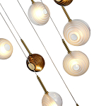 Люстра светодиодная с сферическими стеклянными плафонами Splatter варинант исполнения - 7 | Loft Concept в Ижевске