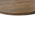 Стол журнальный c коричневой круглой столешницей на трех металлических ножках Charm Coffee Table варинант исполнения - 4 | Loft Concept в Ижевске