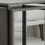 Комплект из 2-х приставных столов серого цвета из дерева ZIGOSH RETRO GREY варинант исполнения - 4 | Loft Concept в Ижевске