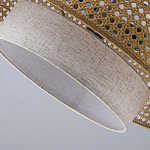 Подвесной светильник с декоративным поясом из плетеного бамбука Biuloggicu варинант исполнения - 8 | Loft Concept в Ижевске