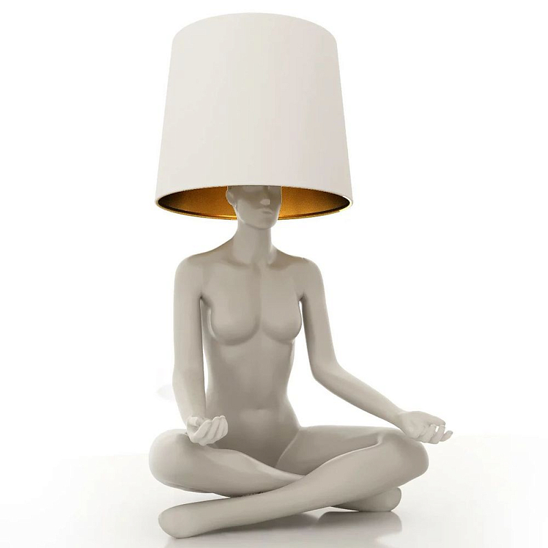 Лампа MANNEQUIN LAMP с абажуром телесный замок Глянцевый черный Черный матовый Глянцевый белый Белый матовый Серый матовый Золотой Красный в Ижевске | Loft Concept 