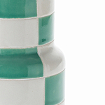 Ваза из фаянса Brighter than the Stars с шахматным принтом бирюзового цвета  варинант исполнения - 2 | Loft Concept в Ижевске