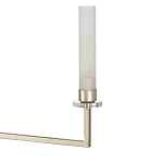 Люстра с 6-ю белыми матовыми плафонами из стекла в форме цилиндра Longitude варинант исполнения - 1 | Loft Concept в Ижевске