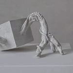 Скульптура «Окаменелый рост», Белый объект варинант исполнения - 2 | Loft Concept в Ижевске