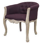Кресло низкое в стиле прованс Louis French Armchair violet flax варинант исполнения - 2 | Loft Concept в Ижевске