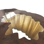 Кофейный стол Burl Exotic tree Coffee Table Black варинант исполнения - 3 | Loft Concept в Ижевске