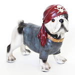 Статуэтка собака в бандане Fashionable Dogs Pirate варинант исполнения - 1 | Loft Concept в Ижевске