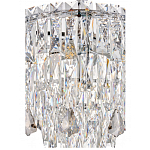 Люстра круглая с хрустальными подвесками на серебряном каркасе Roul Crystal Light варинант исполнения - 12 | Loft Concept в Ижевске