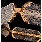 Люстра кольцевая с текстурным природным рисунком IceFlame варинант исполнения - 2 | Loft Concept в Ижевске