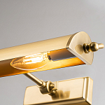 Светильник для картин цвета состаренная латунь с широким плафоном на прямоугольном основании Elstead Lighting варинант исполнения - 8 | Loft Concept в Ижевске