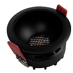 Встраиваемый спот светодиодный круглый черного цвета с углублением Ombra Lux  варинант исполнения - 4 | Loft Concept в Ижевске