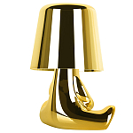 Настольная лампа фигурная золотого цвета с гладким абажуром Высота 16 см Sophia варинант исполнения - 4 | Loft Concept в Ижевске