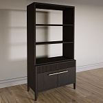 Стеллаж Primo с ящиками Темный орех варинант исполнения - 2 | Loft Concept в Ижевске