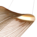 Подвесной светильник фигурный из деревянных прутьев Ecofriendly Light Source варинант исполнения - 4 | Loft Concept в Ижевске
