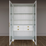 Дизайнерский шкаф витрина Elsa Dreams White с 4-мя ящиками варинант исполнения - 5 | Loft Concept в Ижевске