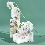 Шкатулка из эпоксидной смолы с цветами белая Epoxy Resin Flowers Box White варинант исполнения - 4 | Loft Concept в Ижевске