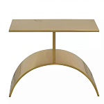 Дизайнерский журнальный стол золотой на полукруглом основании Wecaben варинант исполнения - 2 | Loft Concept в Ижевске
