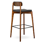 Барный стул из массива ясеня с обивкой из рогожки Elegant Ash варинант исполнения - 4 | Loft Concept в Ижевске