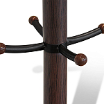 Вешалка коричневая с круглым основанием и черными металлическими крючками Industrial Metal Rust варинант исполнения - 2 | Loft Concept в Ижевске