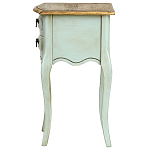 Прикроватная тумба из массива березы светло-бирюзовая Montmartre Provence Bedside Table варинант исполнения - 5 | Loft Concept в Ижевске