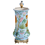 Ваза из фарфора с птицей на бронзовой ветке Garden of Eden варинант исполнения - 4 | Loft Concept в Ижевске