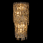 Бра с каскадом из прозрачного хрусталя и корпусом из металла цвета хром Constant Sparks варинант исполнения - 6 | Loft Concept в Ижевске