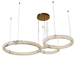 Люстра с 3-мя кольцами из натурального камня Minerals of Light варинант исполнения - 1 | Loft Concept в Ижевске
