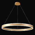 Люстра подвесная светодионая кольцевая золотого цвета Ring Horizontal варинант исполнения - 2 | Loft Concept в Ижевске