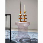 Кофейный столик стеклянный Elegant Lilac Glass Model варинант исполнения - 2 | Loft Concept в Ижевске