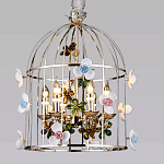 Люстра в виде клетки с цветами Flower Cell варинант исполнения - 1 | Loft Concept в Ижевске