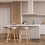 Барный стул на ножках из натурального дерева Boras White варинант исполнения - 8 | Loft Concept в Ижевске