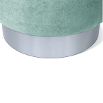 Пуф мятный велюр на металлическом основании Golden Belt варинант исполнения - 4 | Loft Concept в Ижевске