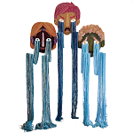 Вязаный Арт-Объект на стену из трех элементов Triptych варинант исполнения - 3 | Loft Concept в Ижевске