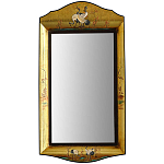 Зеркало в стиле Шинуазри ручная роспись Chinoiserie Golden Birds Mirror варинант исполнения - 1 | Loft Concept в Ижевске