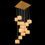 Люстра подвесная с квадратными плафонами из натурального камня Glowing Spheres варинант исполнения - 2 | Loft Concept в Ижевске