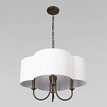 Люстра с белым текстильным абажуром Vitorino  варинант исполнения - 4 | Loft Concept в Ижевске