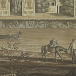 Обои ручная роспись Monuments of Paris Eau Forte on antique scenic Xuan paper варинант исполнения - 3 | Loft Concept в Ижевске