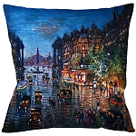 Подушка декоративная Ночной город Impressionism in Art варинант исполнения - 1 | Loft Concept в Ижевске