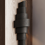 Бра в форме спирали черное с золотой внутренней отделкой Warm Glow варинант исполнения - 3 | Loft Concept в Ижевске