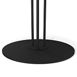 Стол журнальный с круглой бело-голубой столешницей из стекла White and Blue Marble варинант исполнения - 4 | Loft Concept в Ижевске