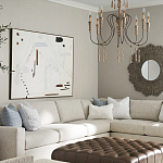 Люстра с состаренными резными элементами Big Graceful Profile варинант исполнения - 5 | Loft Concept в Ижевске