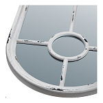 Зеркало-окно с арочным силуэтом в венецианском стиле Venetian White Mirror варинант исполнения - 2 | Loft Concept в Ижевске